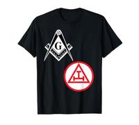 Mason Royal Arch Split T Shirt Masonic York Rite Tee Black T-Shirt