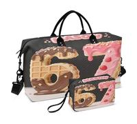 Mason Six Seven Decorative Travel Weekender Gear Bag Sports Duffel Bags with Adjustable Strap for Business Trips Large Capacity bolso para viaje