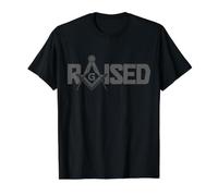 Mason Square Masonic Carpenters with Compass Value Graphic T-Shirt, Men, Black, S
