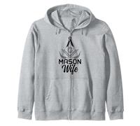 Mason Wife Freemason Masonic Symbol Shriner Zip Hoodie
