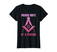 Mason Wife Freemason Masonic Symbol Square & Compass Shriner T-Shirt