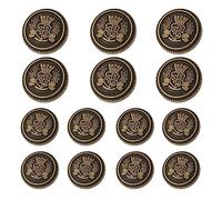 MASONEE 14 Pieces Gold Metal Blazer Button Set 23mm 18mm Blazer Buttons Men Metal Suit Buttons for Men Gold Buttons for Blazer,Suits,Sport Coat,Uniform,Jacket, anchor