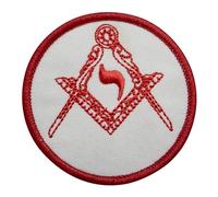 Masonic Central Jurisdiction Scottish Rite Patch Machine Embroidery, Iron-On Back - Freemason Regalia Patches & Emblems