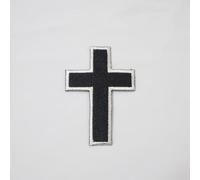 Masonic Christian Jesus Cross Iron on Patch Machine Embroidery - Iron-On Back - Freemason Regalia Patches & Emblems
