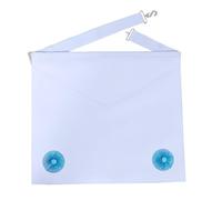 Masonic Craft Fellow Craft Apron | Premium Lambskin Leather-Second Degree Apron With Adjustable White Belt Strap and Pocket at the Back.| Masonic Memorial Gift for Men