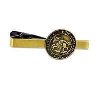 Masonic Exchange Knights Templar Seal Crusaders Solomons Temple Tie Bar Clip