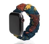 Masonic Exchange Strength Tarot Card Scrunchie Watch Bands Soft Elastic Replacement Wristband Compatible with Apple Watch 38mm/40mm