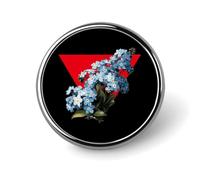 Masonic Forget Me Not Round Brooch Badges Pin Metal Lapel Pins Jewellery
