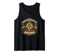 Masonic Gym Motivation Crest - One Rep at a Time Tank Top