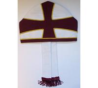 Masonic Knights Templar Priest Mitre (Extra Large - 64) White