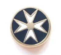 Masonic Malta Maltese Cross Enamel Very Small Lapel Pin Badge