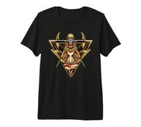 Masonic Mason Square Compass Owl Books Tee Premium T-Shirt