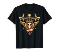Masonic Mason Square Compass Owl Books Tee T-Shirt