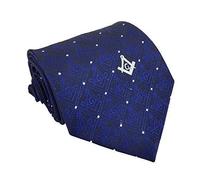 Masonic Regalia Craft Freemasons Necktie with Square Compass & G NT021