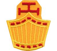 Masonic Royal Arch Masonry High Priest Patch, Machine Embroidered - Iron-On Back - Freemason Regalia Patches & Emblems