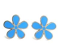 MASONIC SET OF 2 FLOWER FORGET ME NOT 15mm ENAMEL LAPEL PIN BADGES