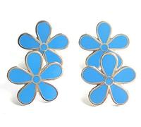 Masonic Set of 4 Flower Forget ME NOT 11mm Enamel Lapel PIN Badges