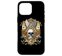 Masonic Skull Freemason Illuminati Eye Esoteric Conspiracy Case for iPhone 16 Pro Max