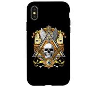 Masonic Skull Freemason Illuminati Eye Esoteric Conspiracy Case for iPhone X/XS