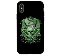 Masonic Skull Illuminati Eye Freemason Esoteric Conspiracy Case for iPhone X/XS