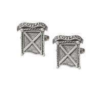 Masonic Square and Compasses Cufflinks, Hand-Crafted English Pewter, Antique Silver Finish, with Leatherette Gift Box