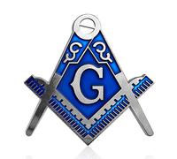 Masonic Square & Compass Car Metal Auto Emblem