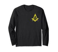 Masonic Symbol Freemason Mason Crest PHA Lodge Fraternal Long Sleeve T-Shirt