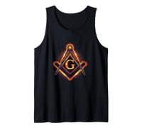 Masonic_Symbol Glowing Freed-Mason Design Tank Top