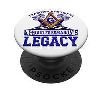 Masonic_symbol"Tradition of A Proud Freemason’s Legacy" PopSockets Adhesive PopGrip