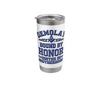 Masonic Symbol with a Beautiful Fluffy Feathered Demolay S&C Stainless Steel Insulated Tumbler