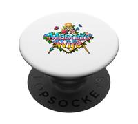 Masonic_symbol with"A Mason's_Wife with_flowers"S&C PopSockets Adhesive PopGrip