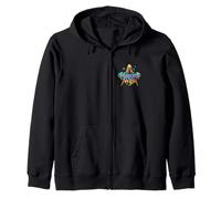 Masonic_symbol with"A Mason's_Wife with_flowers"S&C Zip Hoodie