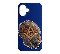 Masonic_symbol with "a mighty_tiger", freemason S&C Case for iPhone 16