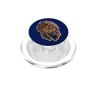 Masonic_symbol with "a mighty_tiger", freemason S&C PopSockets PopGrip for MagSafe