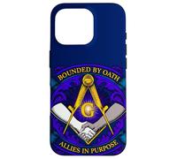 Masonic symbol with "Allies in Purpose" oath, freemason S&C Case for iPhone 16 Pro