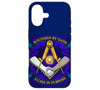 Masonic symbol with "Allies in Purpose" oath, freemason S&C Case for iPhone 17