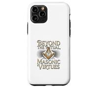 Masonic_symbol with"beyond the_rituals, masonic_virtues"S&C Case for iPhone 11 Pro