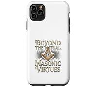Masonic_symbol with"beyond the_rituals, masonic_virtues"S&C Case for iPhone 11 Pro Max