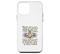 Masonic_symbol with"beyond the_rituals, masonic_virtues"S&C Case for iPhone 12 mini