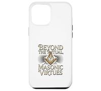 Masonic_symbol with"beyond the_rituals, masonic_virtues"S&C Case for iPhone 12 Pro Max