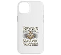 Masonic_symbol with"beyond the_rituals, masonic_virtues"S&C Case for iPhone 14 Plus