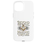 Masonic_symbol with"beyond the_rituals, masonic_virtues"S&C Case for iPhone 15