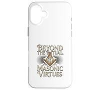 Masonic_symbol with"beyond the_rituals, masonic_virtues"S&C Case for iPhone 16 Plus