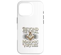 Masonic_symbol with"beyond the_rituals, masonic_virtues"S&C Case for iPhone 16 Pro