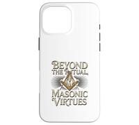 Masonic_symbol with"beyond the_rituals, masonic_virtues"S&C Case for iPhone 16 Pro Max