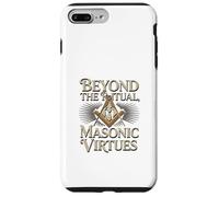 Masonic_symbol with"beyond the_rituals, masonic_virtues"S&C Case for iPhone 7 Plus/8 Plus