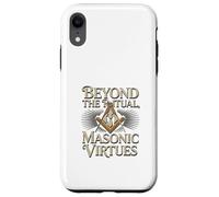 Masonic_symbol with"beyond the_rituals, masonic_virtues"S&C Case for iPhone XR
