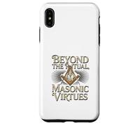 Masonic_symbol with"beyond the_rituals, masonic_virtues"S&C Case for iPhone XS Max
