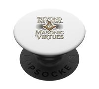 Masonic_symbol with"beyond the_rituals, masonic_virtues"S&C PopSockets Adhesive PopGrip