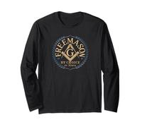 Masonic_symbol with"Freemason_by_choice, Not by Birth"S&C Long Sleeve T-Shirt
